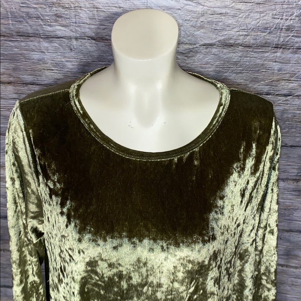 Bellamie Plus Velvet Swing Dress With Pockets - Picture 4 of 7